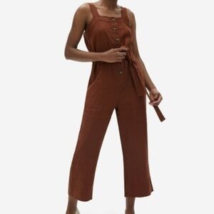 Everlane Women's Linen Jumpsuit - Rust